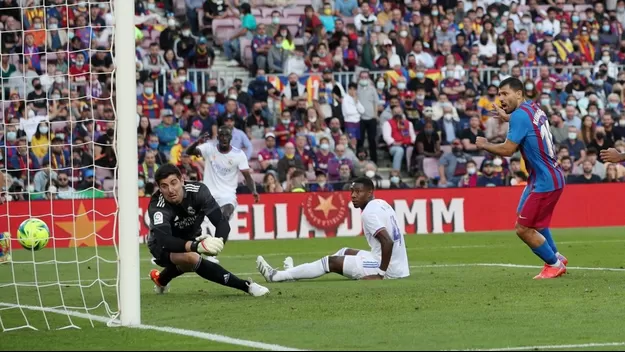 Barcelona vs. Real Madrid: Kun Agüero anotó su primer gol con la camiseta azulgrana