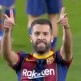 Barcelona vs. Real Sociedad: Jordi Alba anotó el 1-1 con golazo de derecha