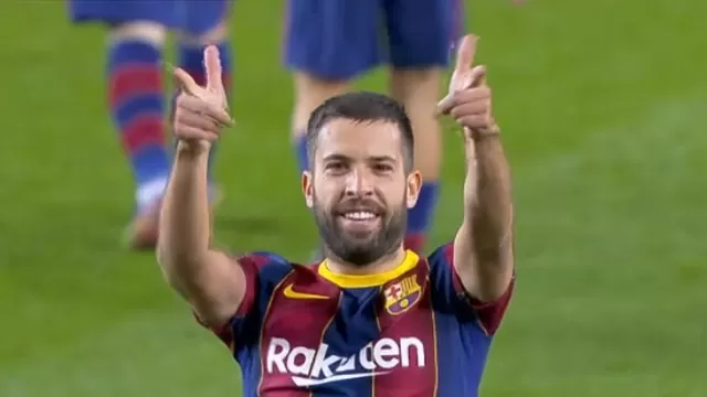 Barcelona vs. Real Sociedad: Jordi Alba anotó el 1-1 con golazo de derecha