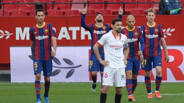 Barcelona venció 2-0 al Sevilla y se colocó segundo en LaLiga