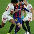 Barcelona cayó 2-0 ante Sevilla por la ida de semifinales de la Copa del Rey