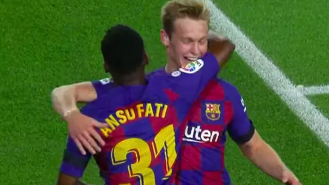 De Jong marcó su primer gol con el Barcelona. | Video: BeinSports