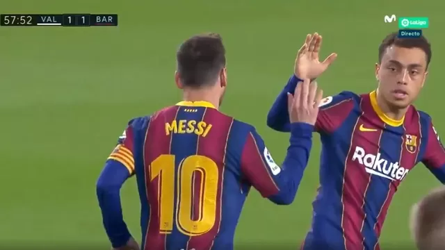 Barcelona vs. Valencia: Messi puso el 1-1 luego de que le atajaran penal