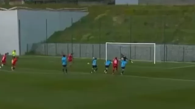 Bassco Soyer sacó buen remate de penal y convirtió en el Gil Vicente vs Vizela por la Sub-23