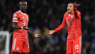 Bayern anunció la sanción contra Sadio Mané por golpear a Leroy Sané