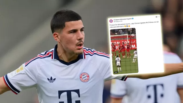 Bayern Múnich colocó un sorpresivo mensaje en redes tras el brillante golazo de Felipe Chávez contra Heidenheim / Fuente: X de Bayern Múnich