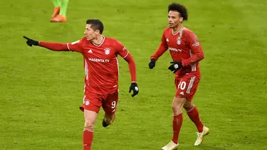 Lewandowski anotó un doblete para los bávaros. | Foto: Bayern Munich