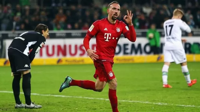 Bayern Munich desmintió renovación del francés Ribery hasta 2018