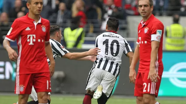 Bayern empató con Frankfurt y desaprovechó distanciarse en Bundesliga