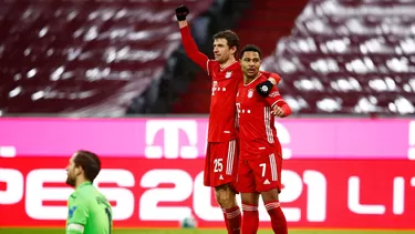 El conjunto muniqués sumó 45 puntos y le sacó 10 unidades de ventaja al Leipzig. | Foto: Bayern Munich