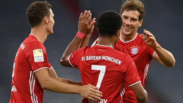 Serge Gnabry marcó tres goles en el triunfo del Bayern. | Foto: AFP/Video: YouTube
