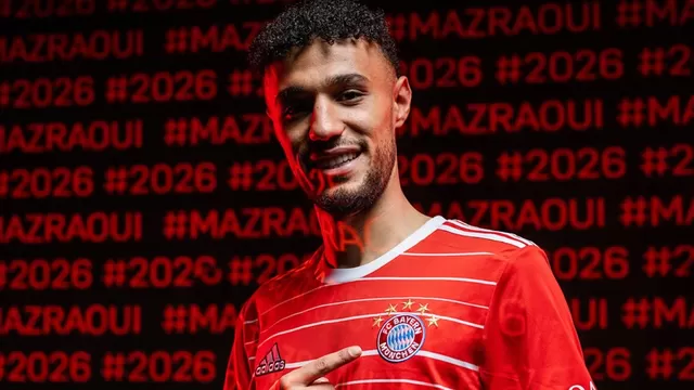 Bayern Munich oficializó el fichaje del lateral marroquí Noussair Mazraoui