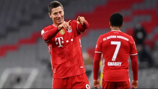 Bayern Munich remontó un 0-2 y derrotó 4-2 al Dortmund con triplete de Lewandowski
