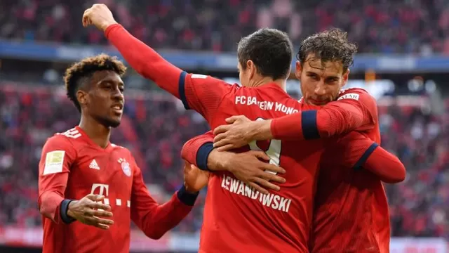 Bayern Munich lucha por conquistar una nuevo título de la Bundesliga. | Foto: AFP