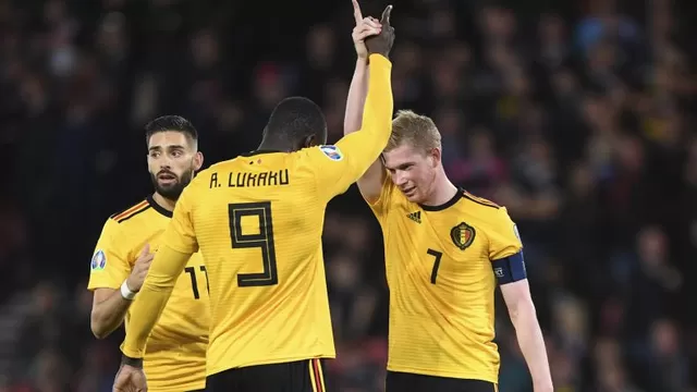 Bélgica goleó 4-0 a Escocia por la clasificación a la Euro 2020