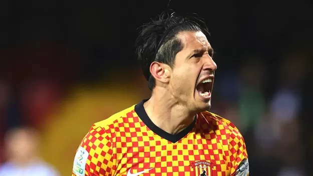 Con gol de Lapadula, Benevento venció 1-0 al Pisa en la ida de los playoff de la Serie B