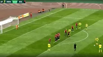 Bielorrusia: Golazo de tiro libre en el Neman Grodno vs. Belshina