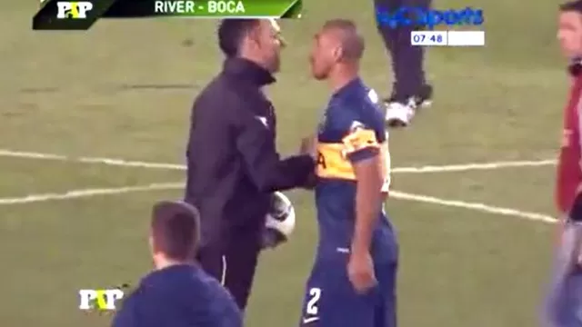 Boca Juniors: &#39;Cata&#39; Díaz y un polémico gesto a hinchas de River Plate