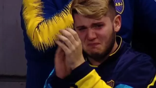 Algunos hinchas de Boca Juniors terminaron llorando | Foto: Captura Fox Sports.