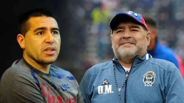 Siguen los enfrentamientos entre Maradona y Riquelme | Foto: Todo Jujuy.