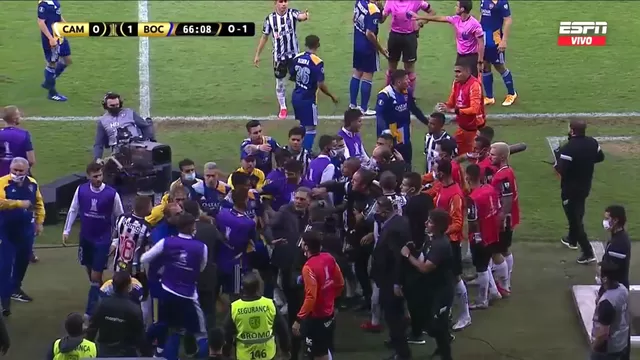 Boca Juniors vs. Atlético Mineiro: VAR anula gol a xeneizes y se armó la bronca