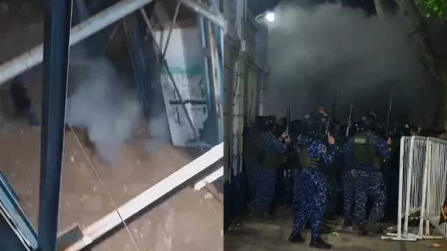 Boca Juniors vs. Gimnasia: Policía arrojó gas lacrimógeno debajo de una tribuna