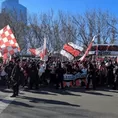 Boca Juniors vs. River Plate: Hinchas del &#39;Millonario&#39; realizan banderazo a horas del superclásico