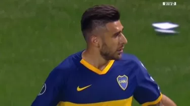 Ahogaron el grito de gol de Eduardo Salvio | Foto: Captura Fox Sports.