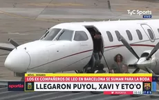Boda de Messi: Puyol, Xavi, Busquets, Eto'o y Jordi Alba llegaron a Rosario - Noticias de carles-puyol