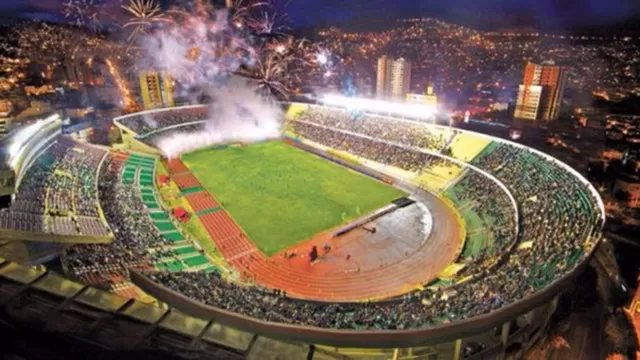As&amp;iacute; luce el estadio Hernando Siles de La Paz. | Foto: F&amp;uacute;tbol Red