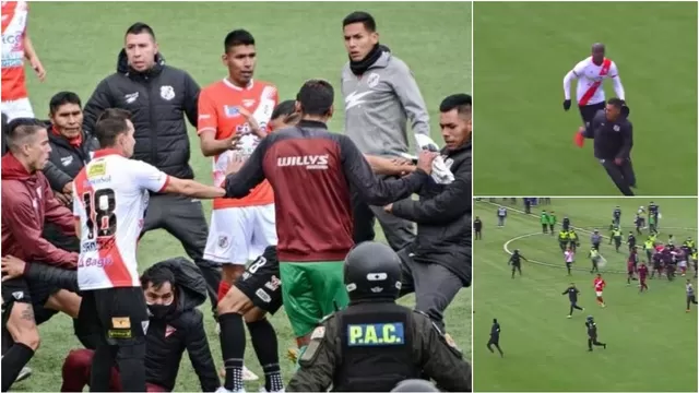 Tremenda pelea en el Always Ready vs. Nacional Potosí. | Video: Tigo Sports
