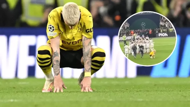 Marco Reus terminó su carrera deportiva cayendo ante Real Madrid en la final /Foto: AFP / Video: Sportbible