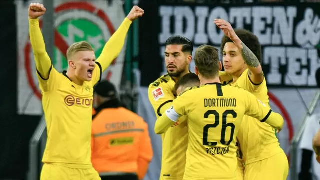 Borussia Dortmund ganó en casa. | Foto: AFP