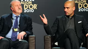 Del Bosque y Guardiola.