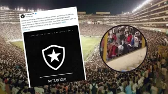 El Botafogo emitió un pronunciamiento tras los gestos producidos en las tribunas contra la barra / Foto: Agencias