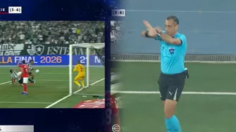 Fogao había colocado el 2-0 de Botafogo vs Cienciano pero el VAR lo anuló por una acción de Danilo / Fuente: DSports