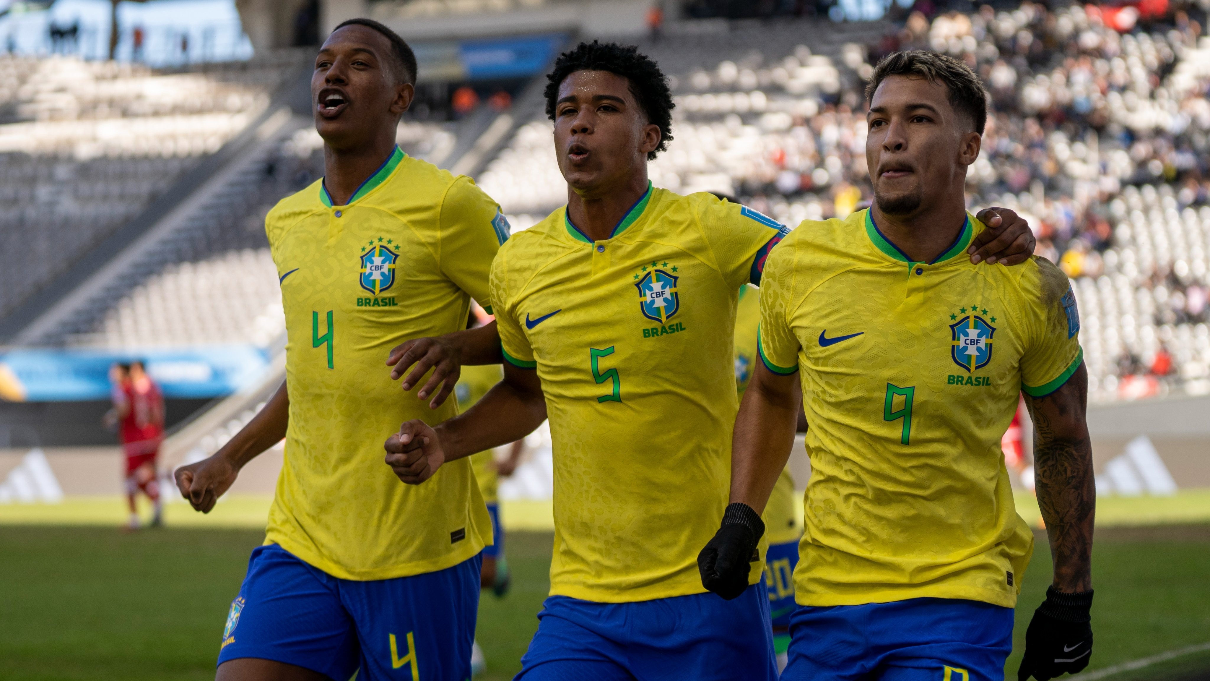 Brasil goleó 4-1 a Túnez y clasificó a cuartos de final del Mundial Sub-20