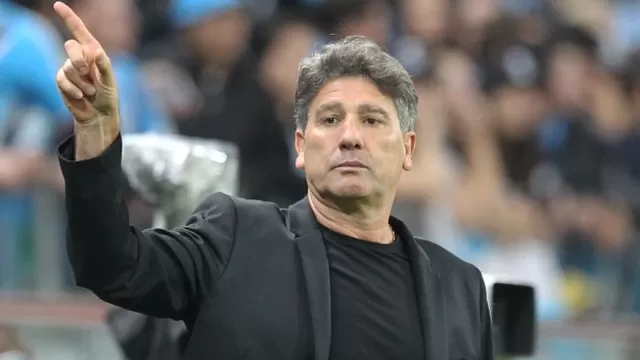 Renato Gaúcho, DT brasileño de 57 años. | Foto: AFP/Video: @Gremio