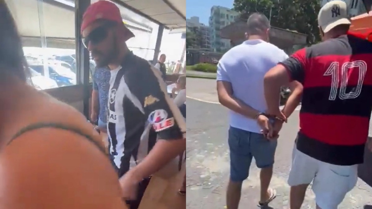 Fue arrestado en un restaurante de Barra da Tijuca. | Video: Twitter