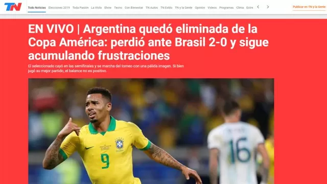 Argentina perdió 2-0 con Brasil por las semifinales de la Copa América-foto-4