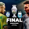 Brasil vs. Argentina: MIRA aquí EN VIVO la final de la Copa América 2021