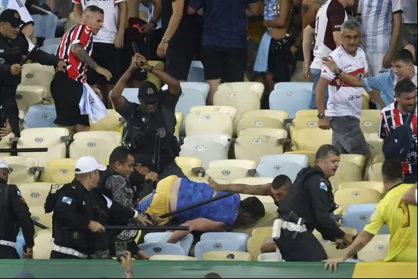 Violencia en el Maracaná. | Foto: AFP