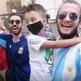 Brasil vs. Argentina: Hinchas albicelestes realizaron banderazo en Río de Janeiro