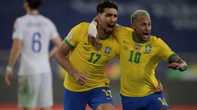 Lucas Paquetá abrió el marcador para Brasil | Foto: AFP.