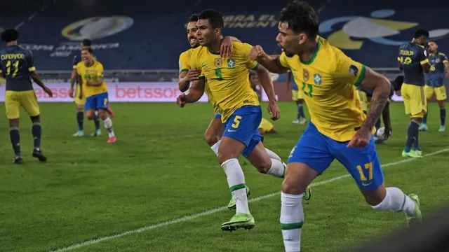 Brasil venció 2-1 sobre el final a Colombia por la Copa América 2021