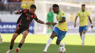 Brasil y Colombia igualaron 1-1 por el grupo D de la Copa América 2024