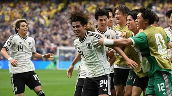 Kaishu Sano remató con calidad y anotó el 1-0 de Japón vs Brasil