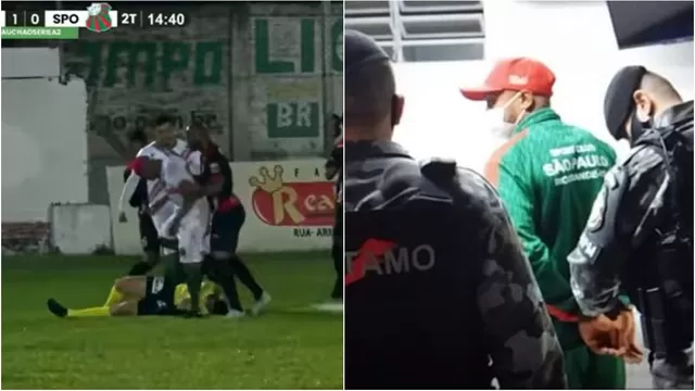 Mira aquí la brutal agresión contra el árbitro. | Video: Canal oficial de la Federación Gaúcha de Fútbol