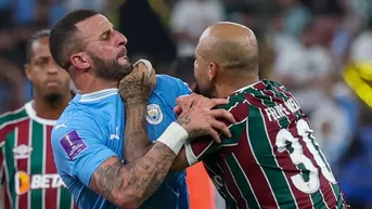 ¡Bronca! Mundial de Clubes terminó en pelea entre Felipe Melo y Kyle Walker