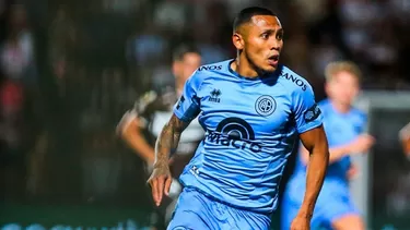 Bryan Reyna ha sufrido un esguince de tobillo y no se enfrentará a Advíncula. | Foto: Belgrano.